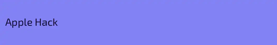 Apple Hack